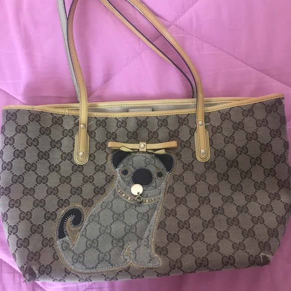 gucci bag with dog design